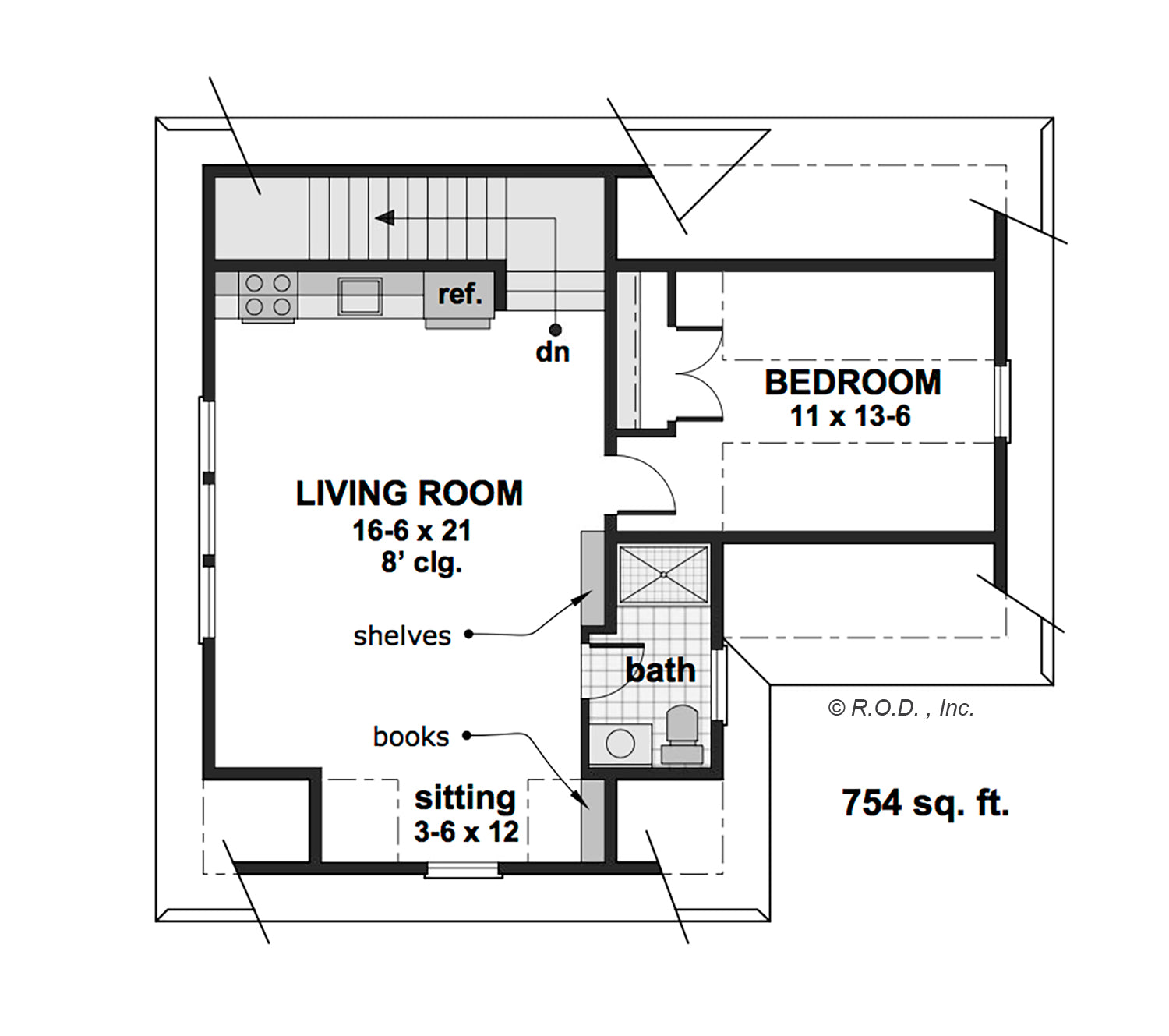 R-O TWO CAR GARAGE STUDIO CL-GAR-03 900-34